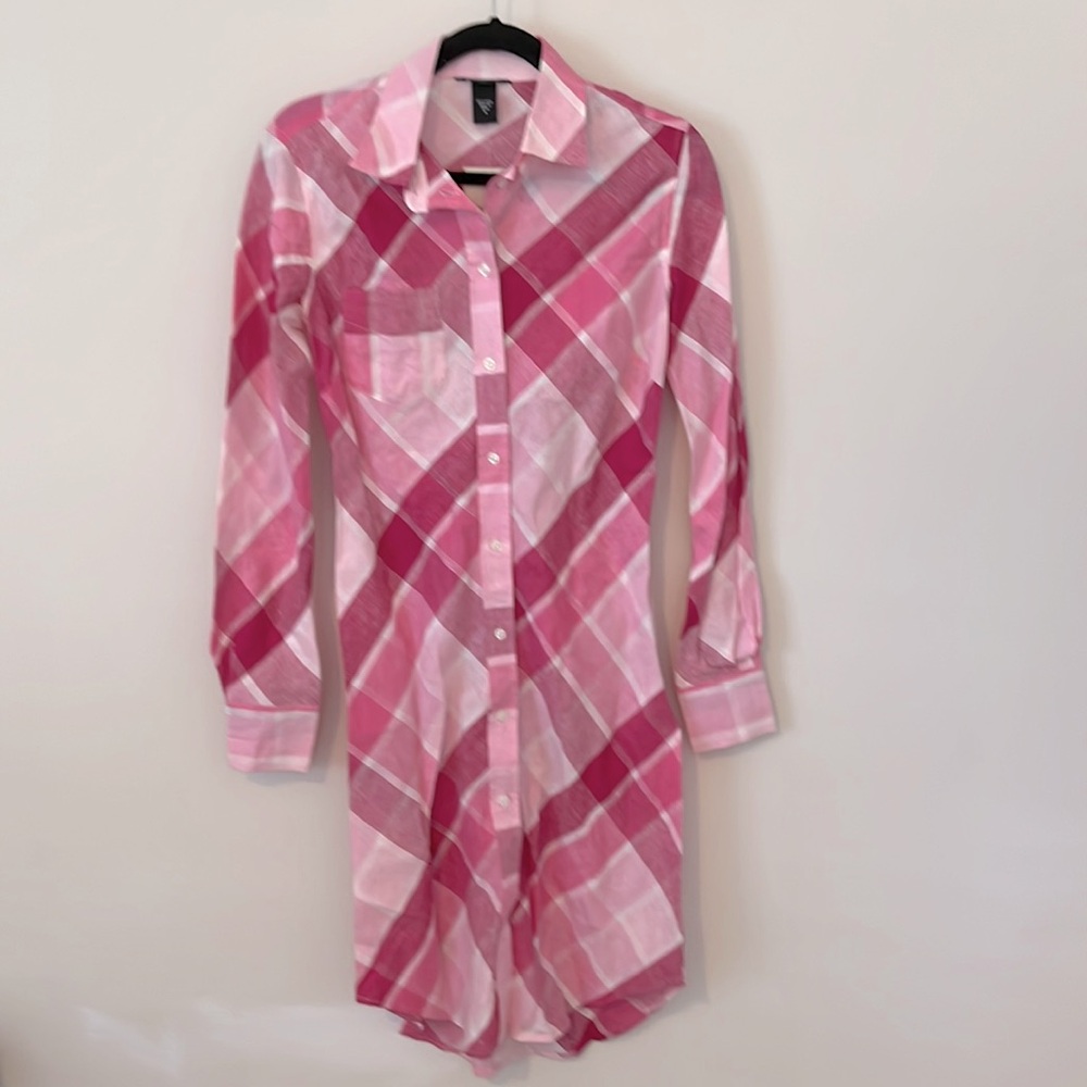 Brand new with tag Moda International pink plaid dress